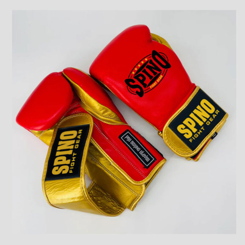 Pro Leather Velcro Boxing Gloves
